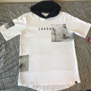 Jordan hooded t shirt Clearance